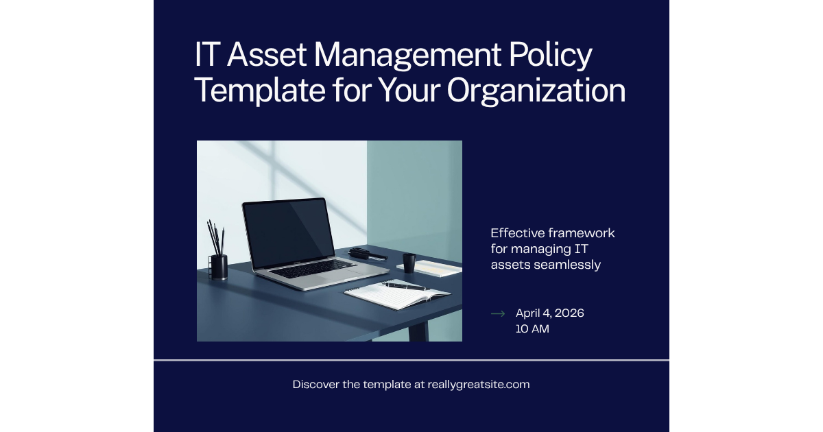 IT asset management policy framework for organizations