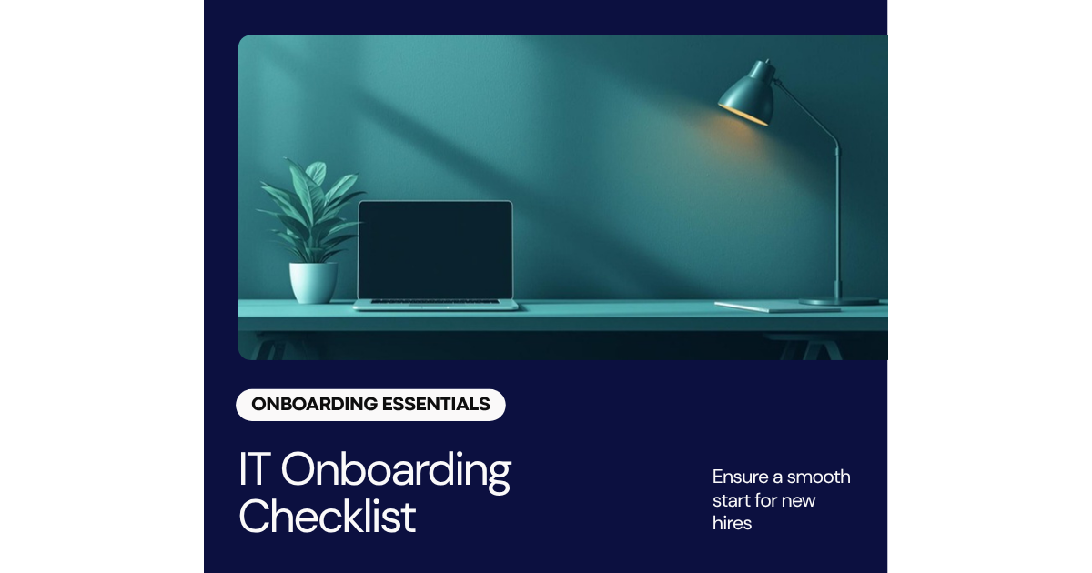 IT onboarding checklist for remote employee setup