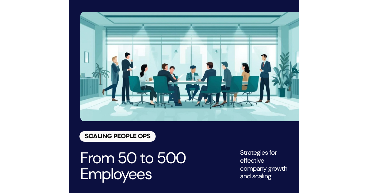 Scaling people operations for growing distributed teams