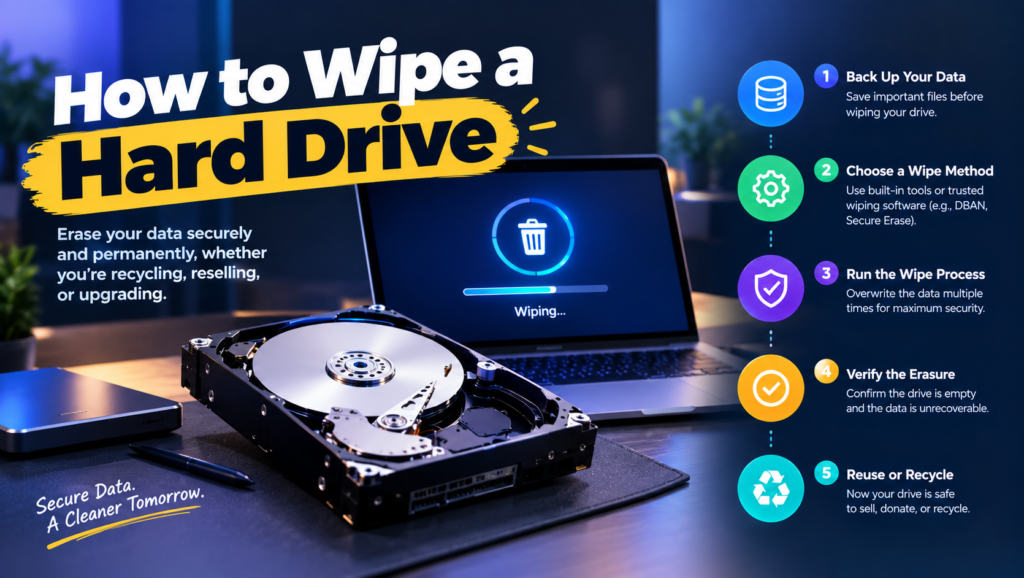 How to Wipe a Hard Drive: A Practical Guide for Teams Retiring Windows PCs
