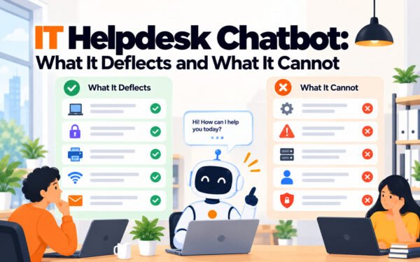 IT Helpdesk Chatbot: What It Deflects and What It Cannot