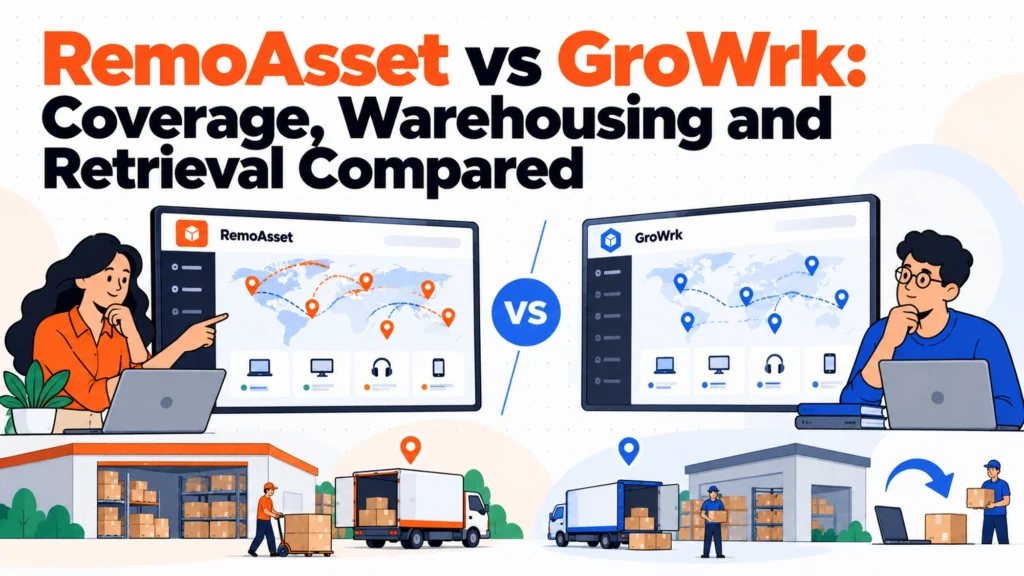 RemoAsset vs GroWrk: Coverage, Warehousing and Retrieval Compared
