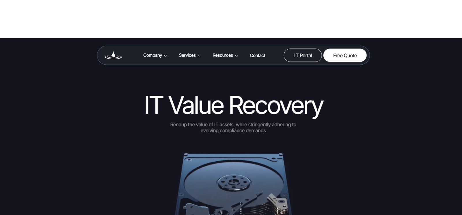 Liquid Technology homepage screenshot