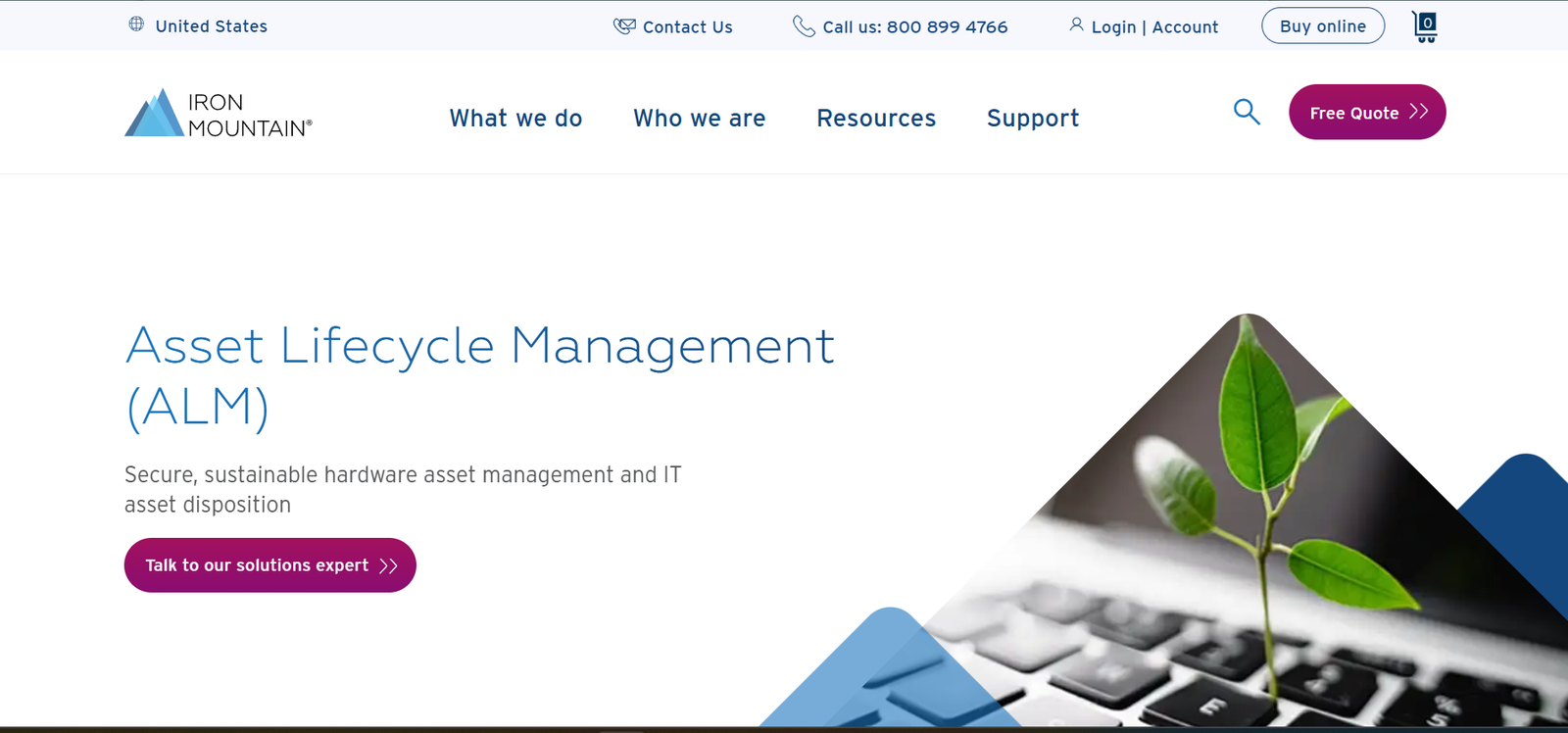 Wisetek homepage screenshot